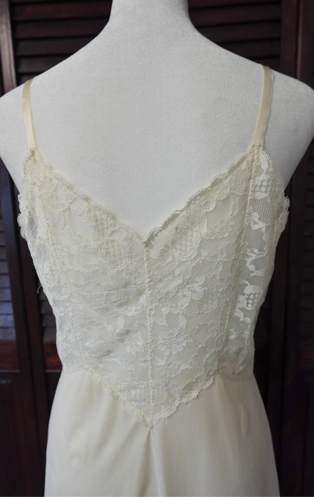 60s Vanity Fair Lace Slip Dress