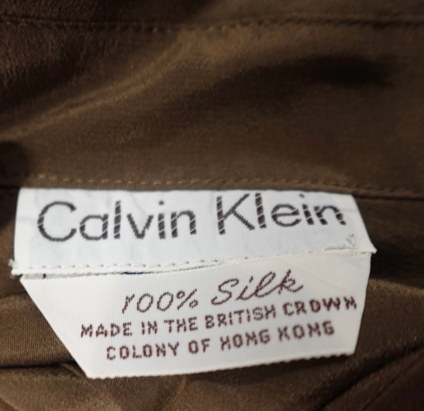 1970s Calvin Klein Silk Blouse