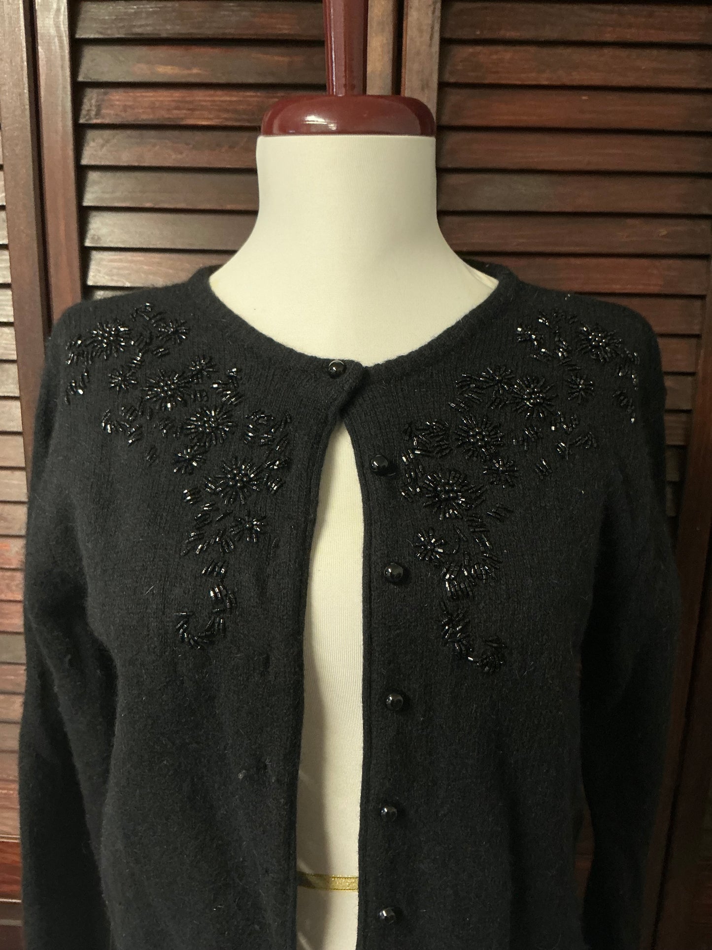 80s Beaded Cardigan