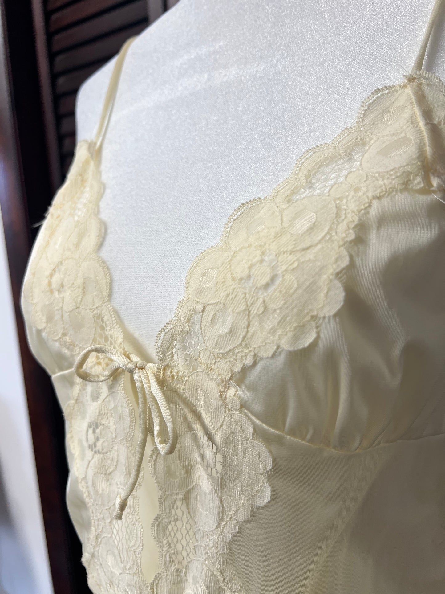 70s Front Tie Lingerie Romper