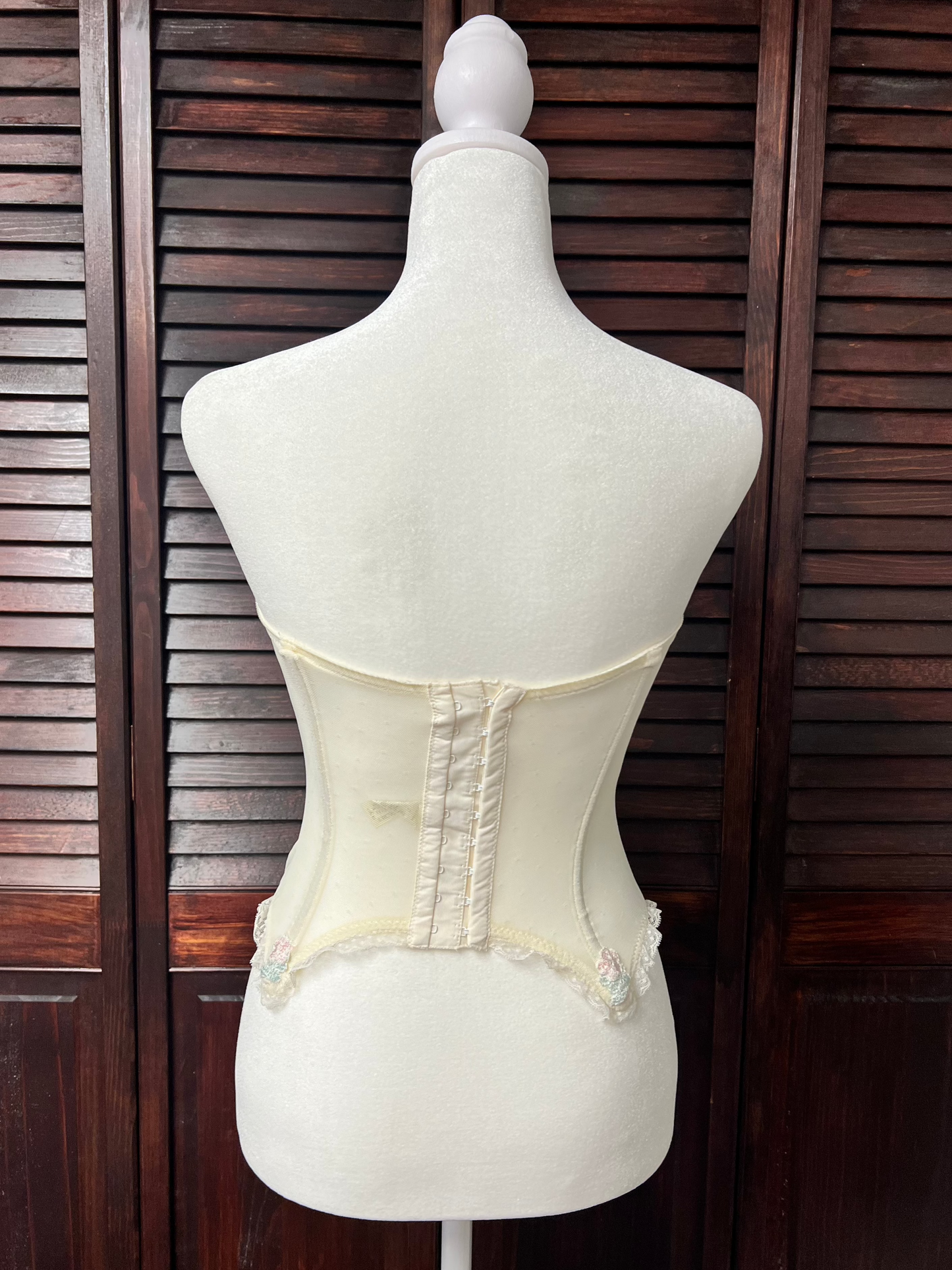 80s Victoria's Secret Floral Bustier Corset