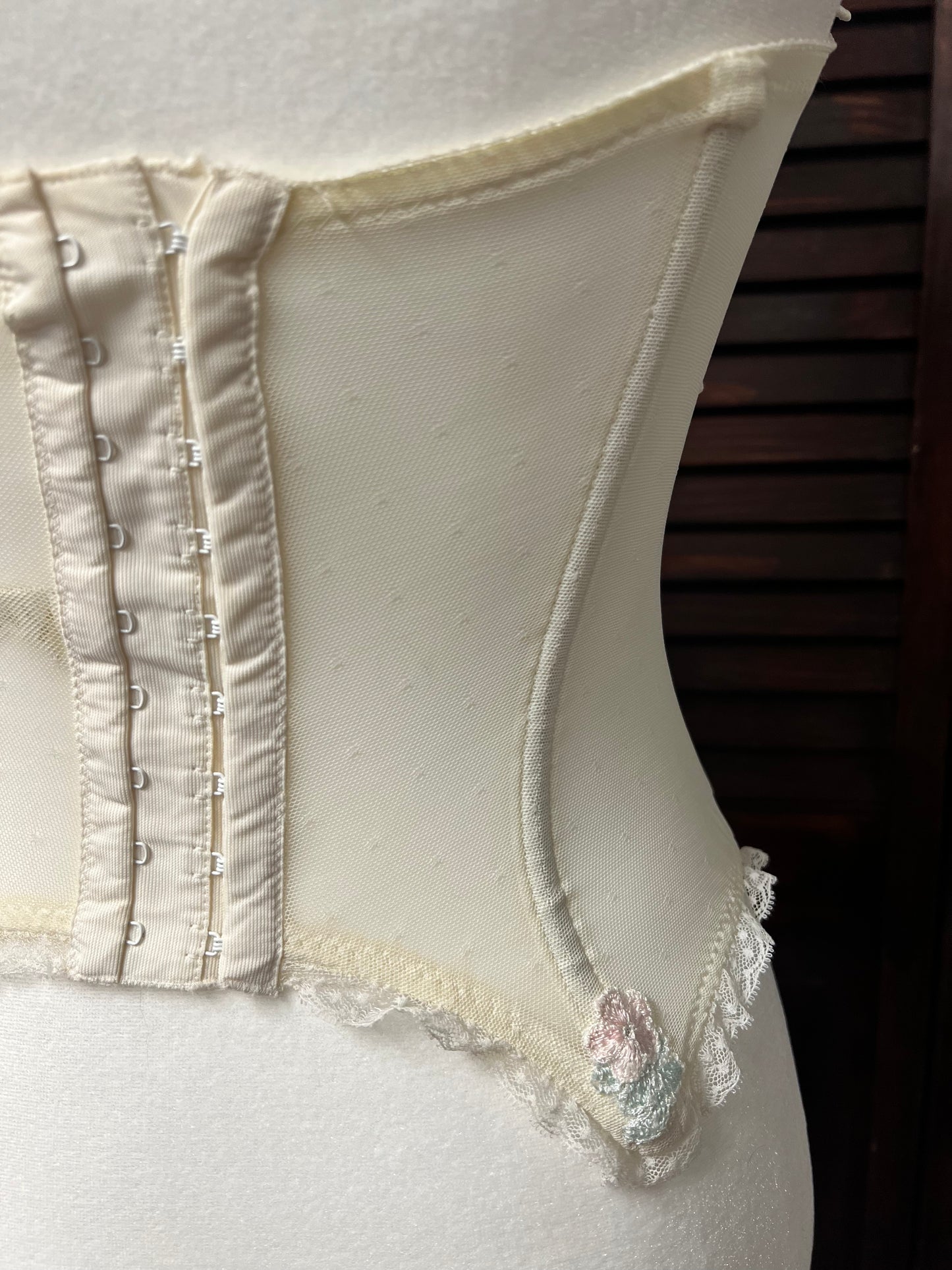 80s Victoria's Secret Floral Bustier Corset