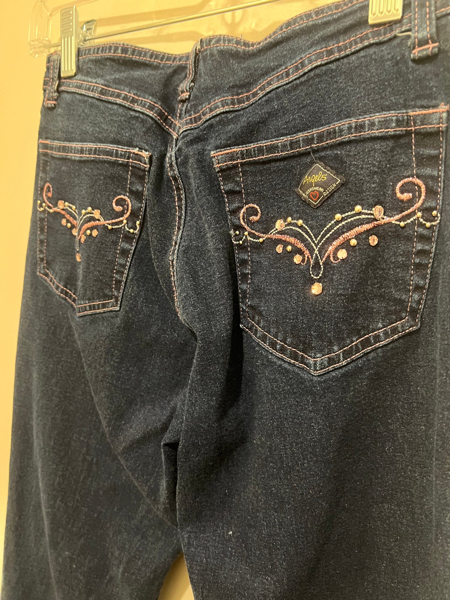 2000s Angels Jeans w/ Pink Stitching