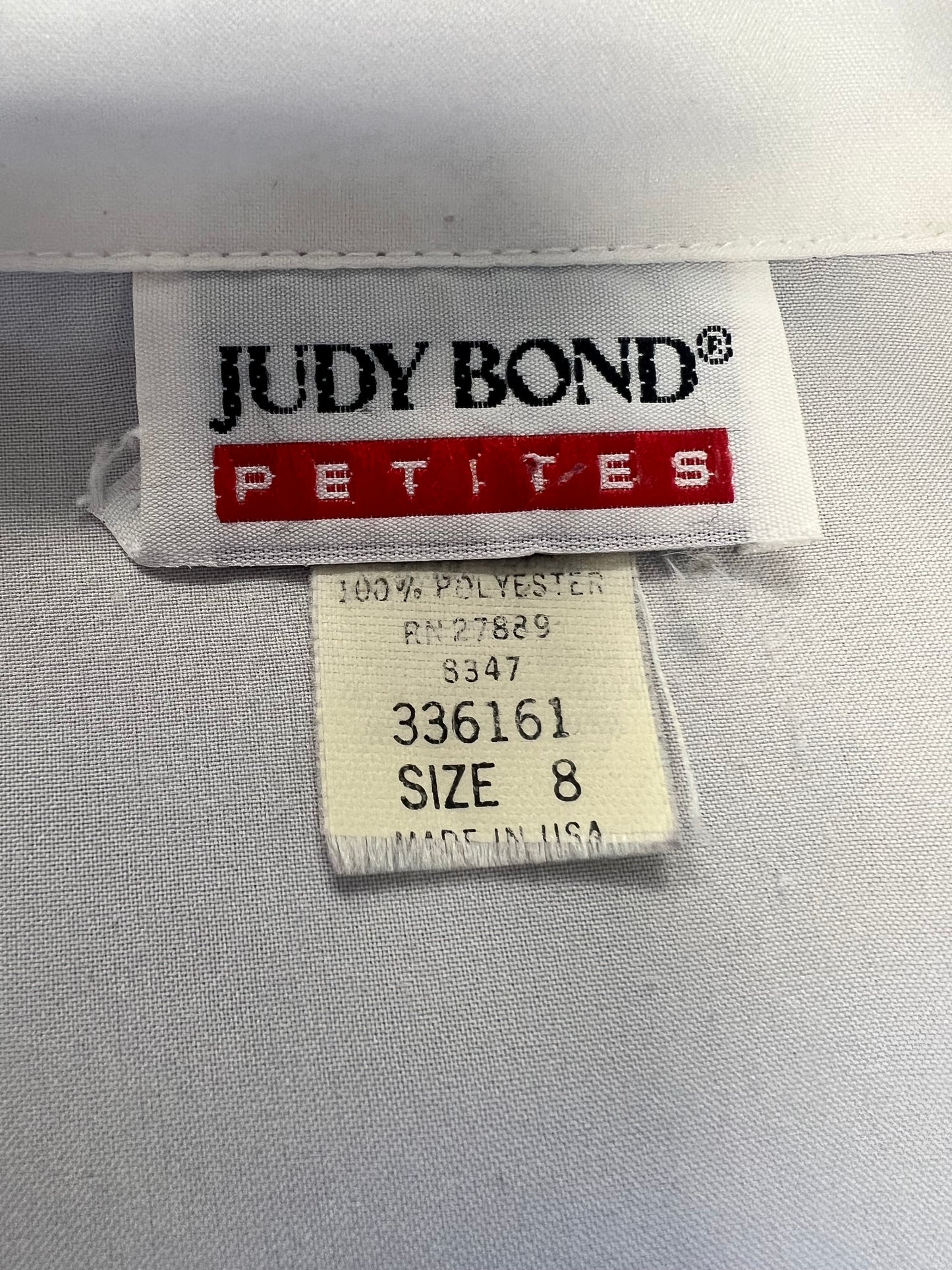 80s Judy Bond Lace Trim Blouse