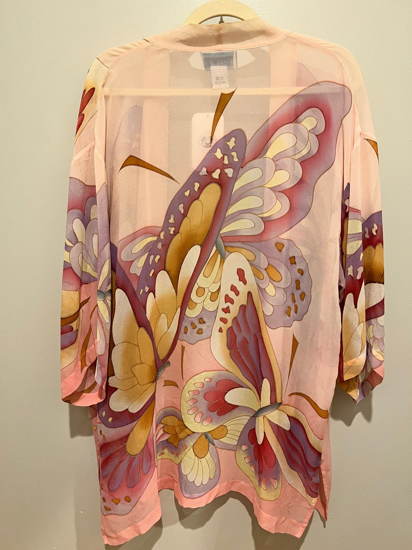 1980s Simply Silk Butterfly Kimono Robe