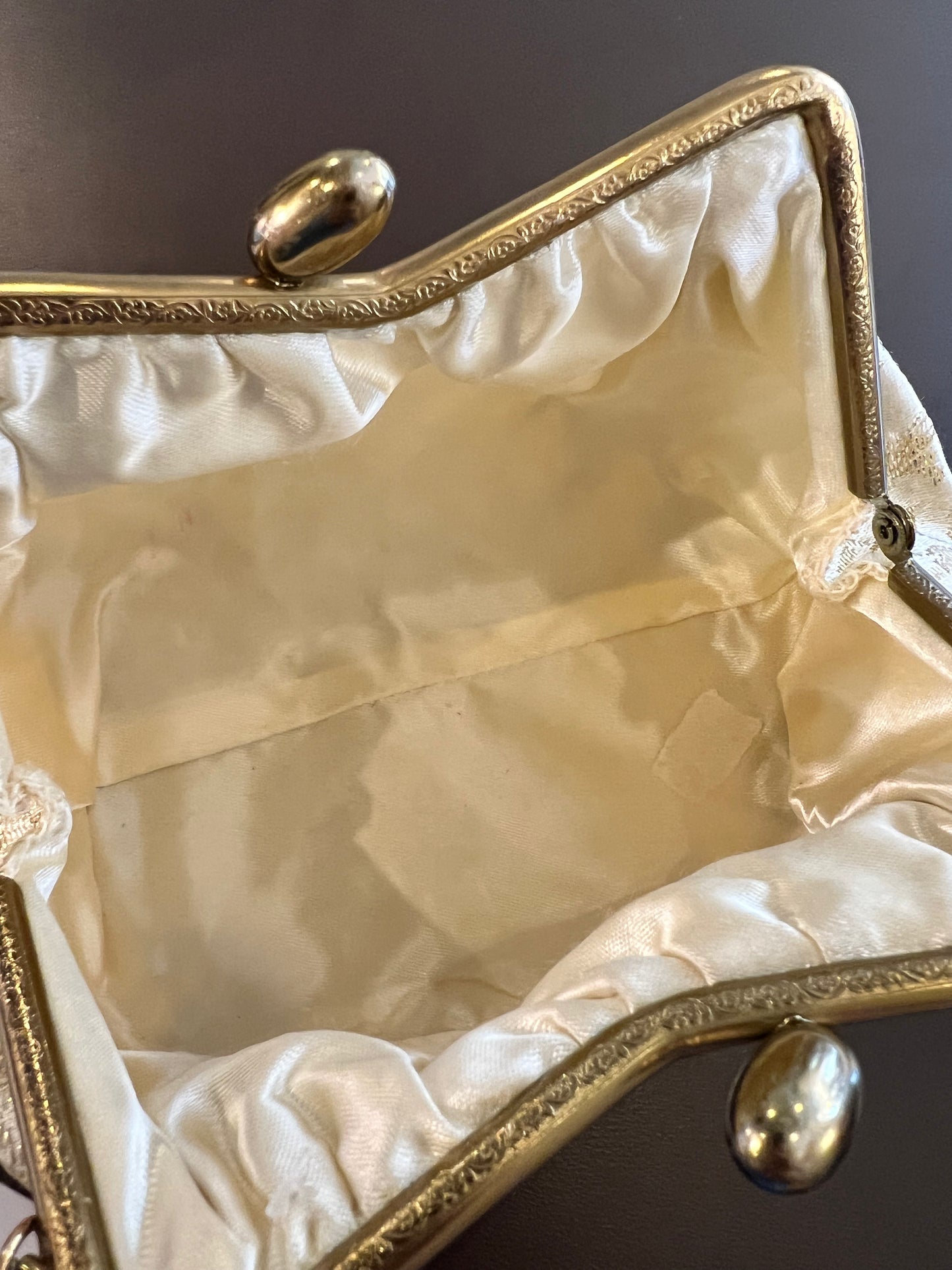 1950s Brocade Floral Handbag