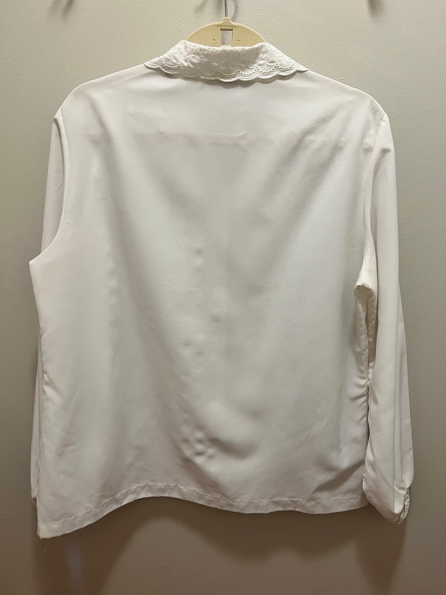 1980s Eyelet Detail Blouse