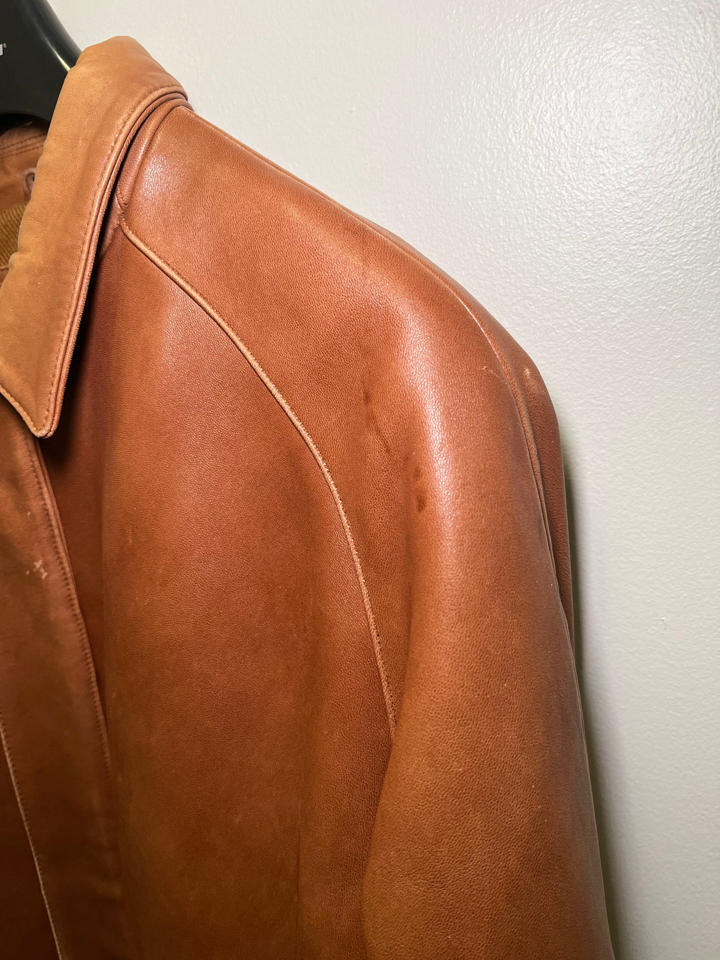 1990s Siena Studio Leather Bomber Jacket