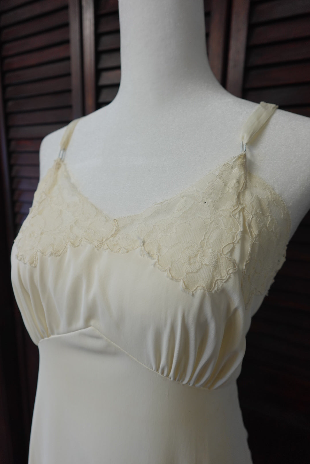 50s/60s Greco Maid Lace Slip Dress
