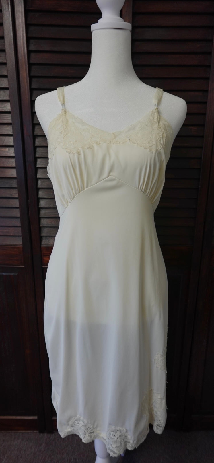 50s/60s Greco Maid Lace Slip Dress