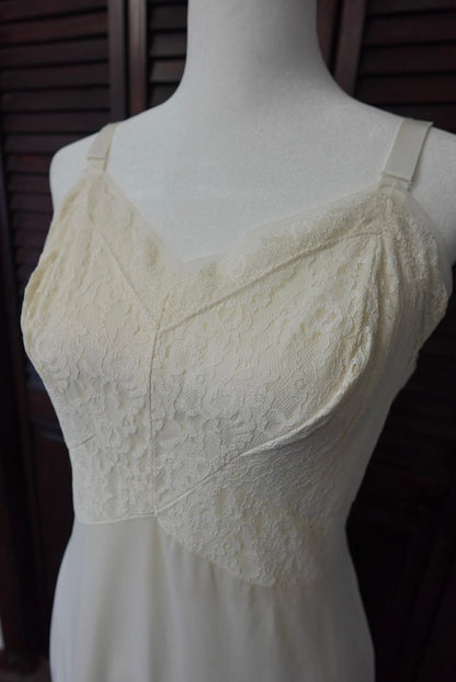 60s Lace Bodice Slip Dress