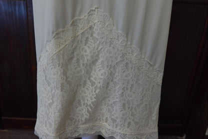 60s Lace Bodice Slip Dress