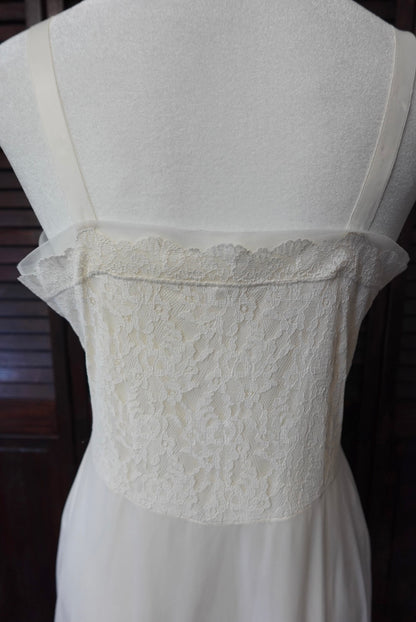 60s Lace Bodice Slip Dress
