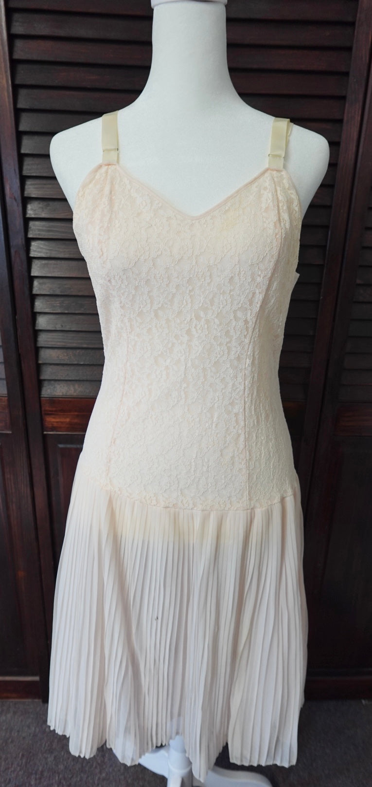 Pleated Skirt Slip Dress