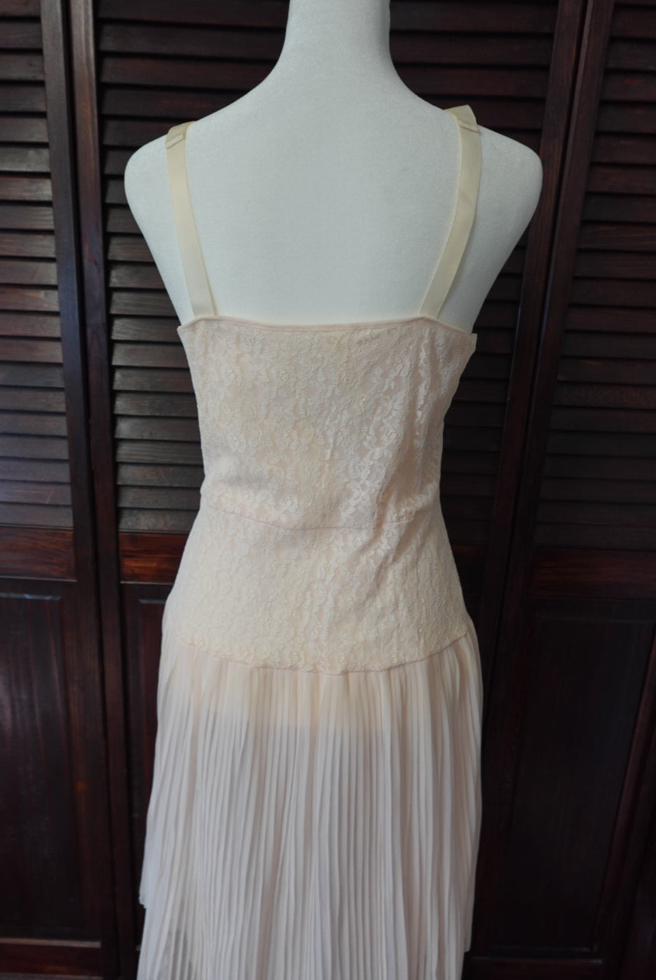 Pleated Skirt Slip Dress