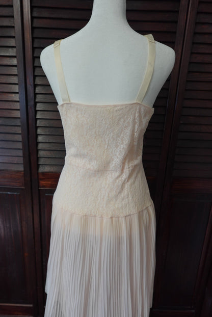 Pleated Skirt Slip Dress