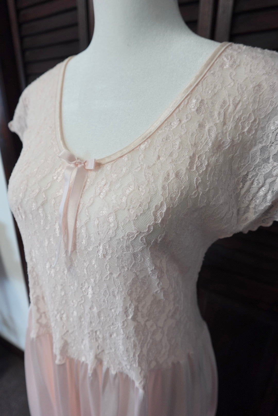 80s Cinema Etoile Lace Nightgown