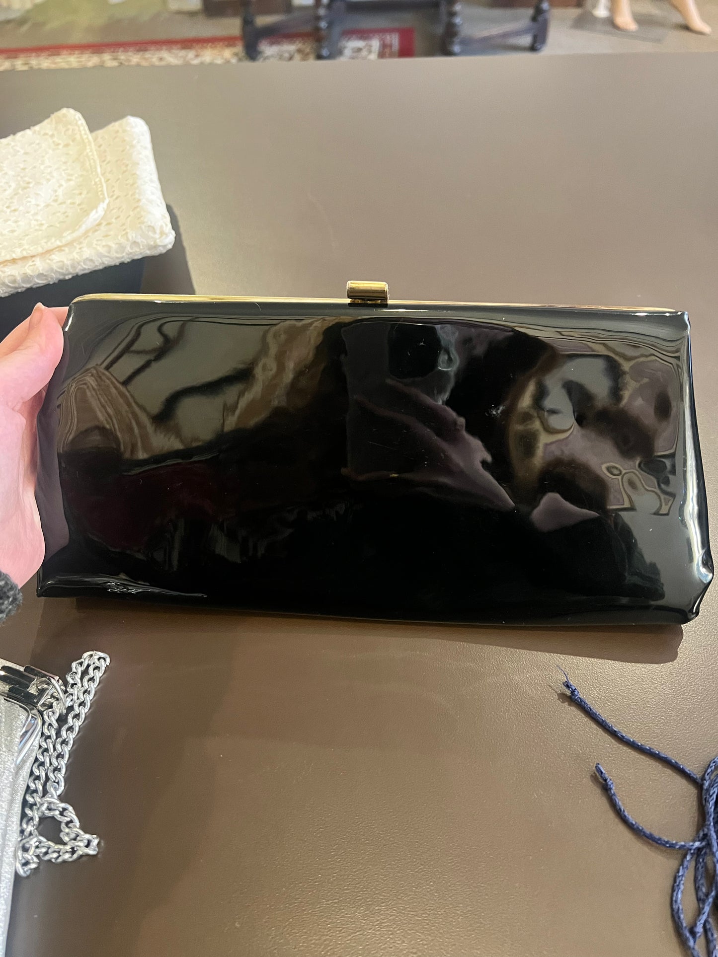 Vintage Patent Leather Clutch