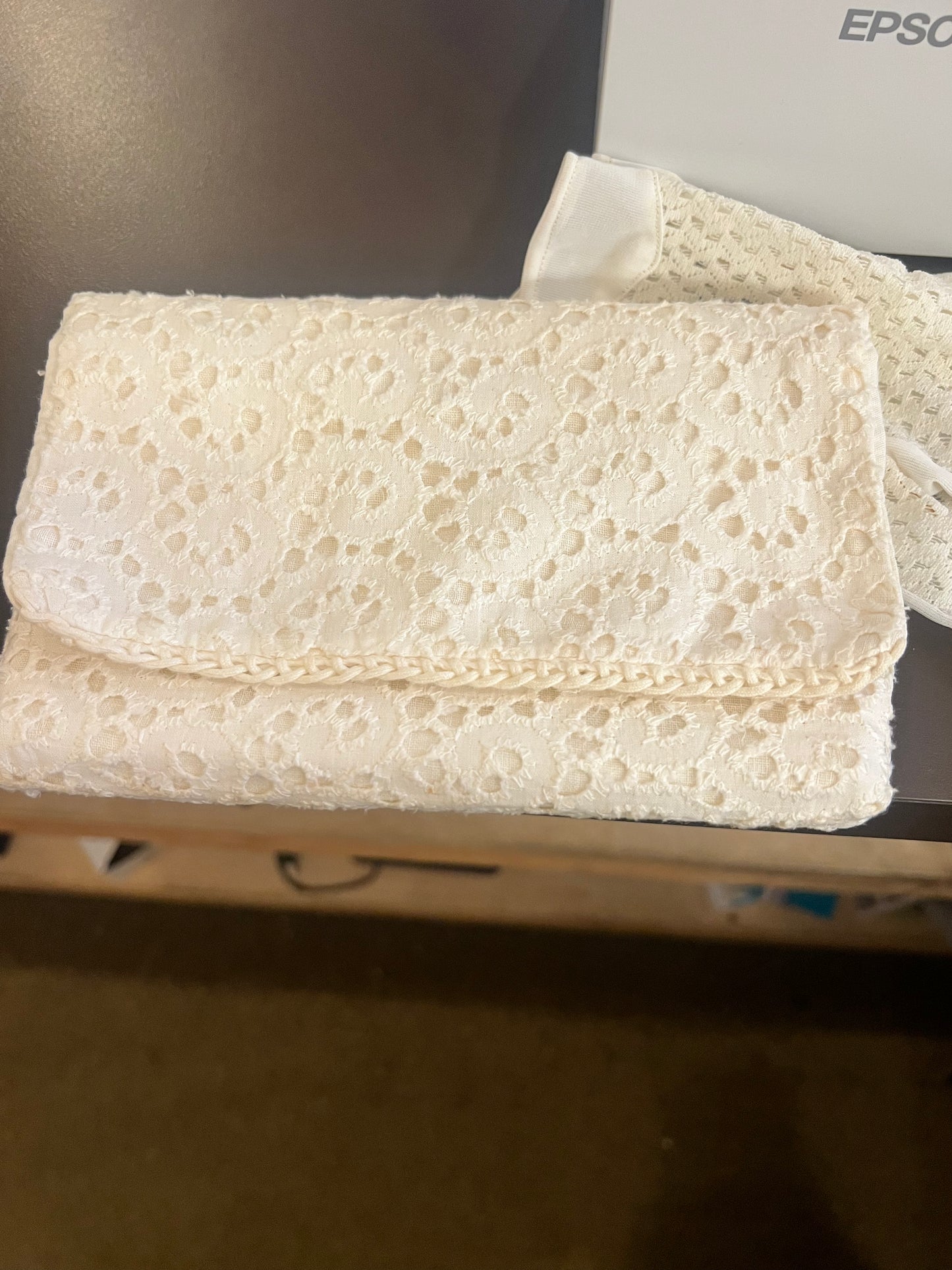 60s Coin Purse Clutch w/ Eyelet Cover