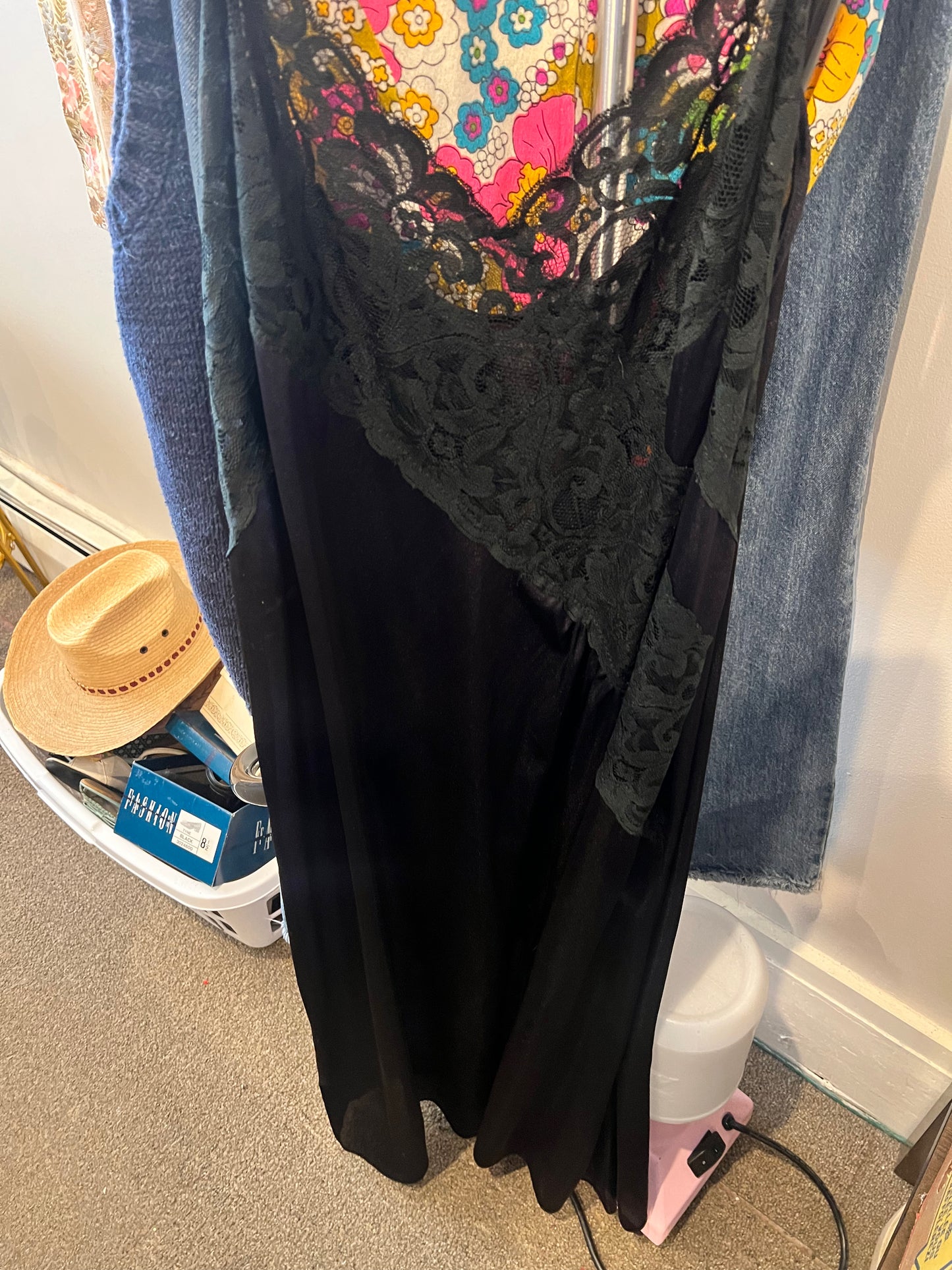 90s Fredericks of Hollywood Lace Slip Nightgown
