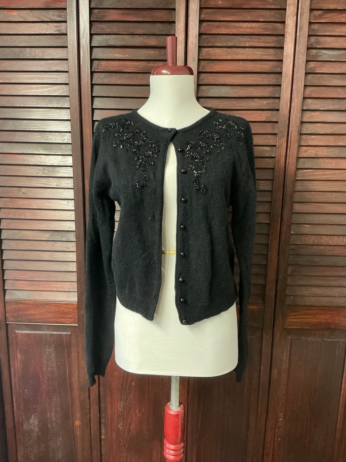 80s Beaded Cardigan