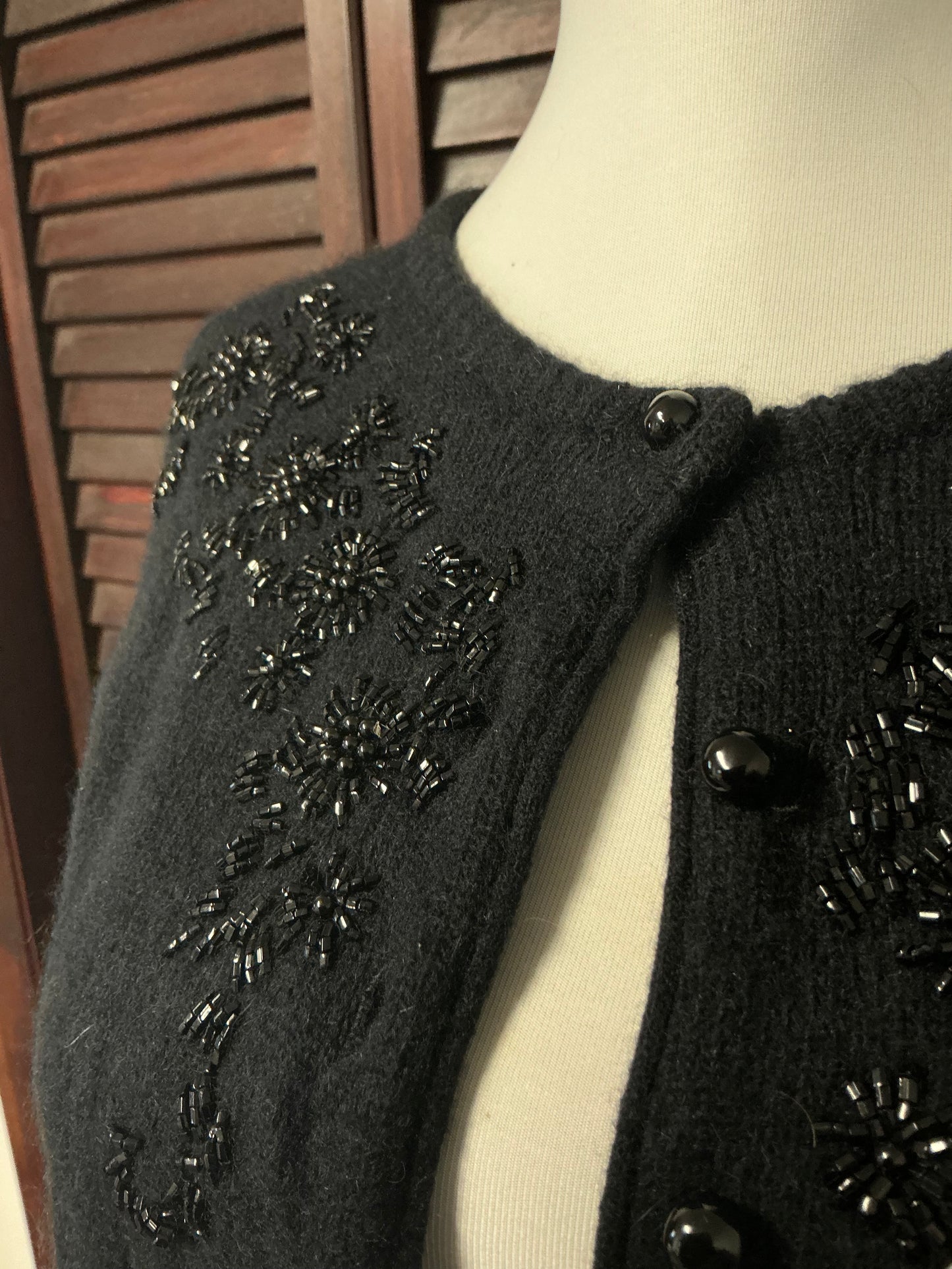 80s Beaded Cardigan