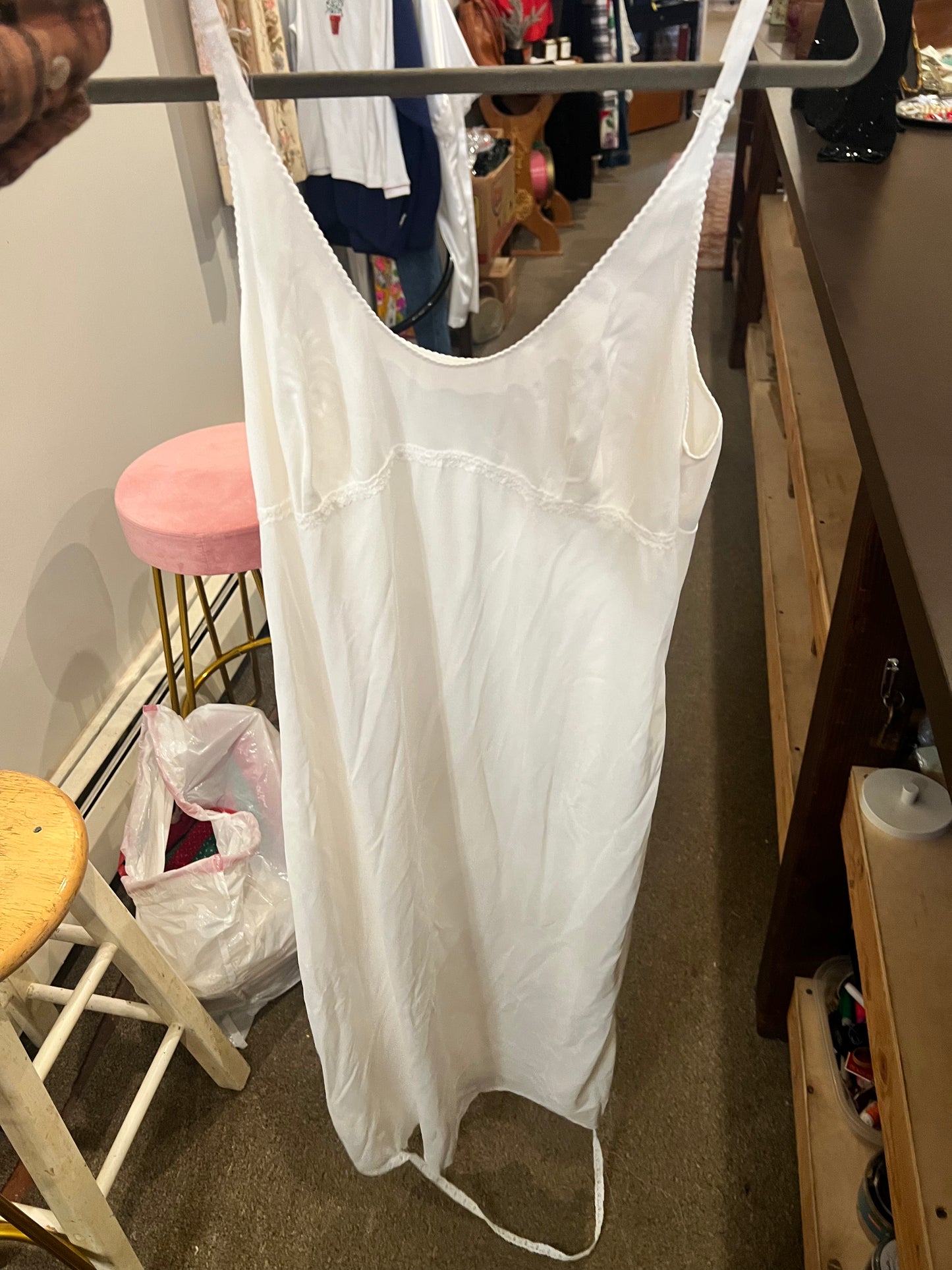 Lace Trim Slip Dress