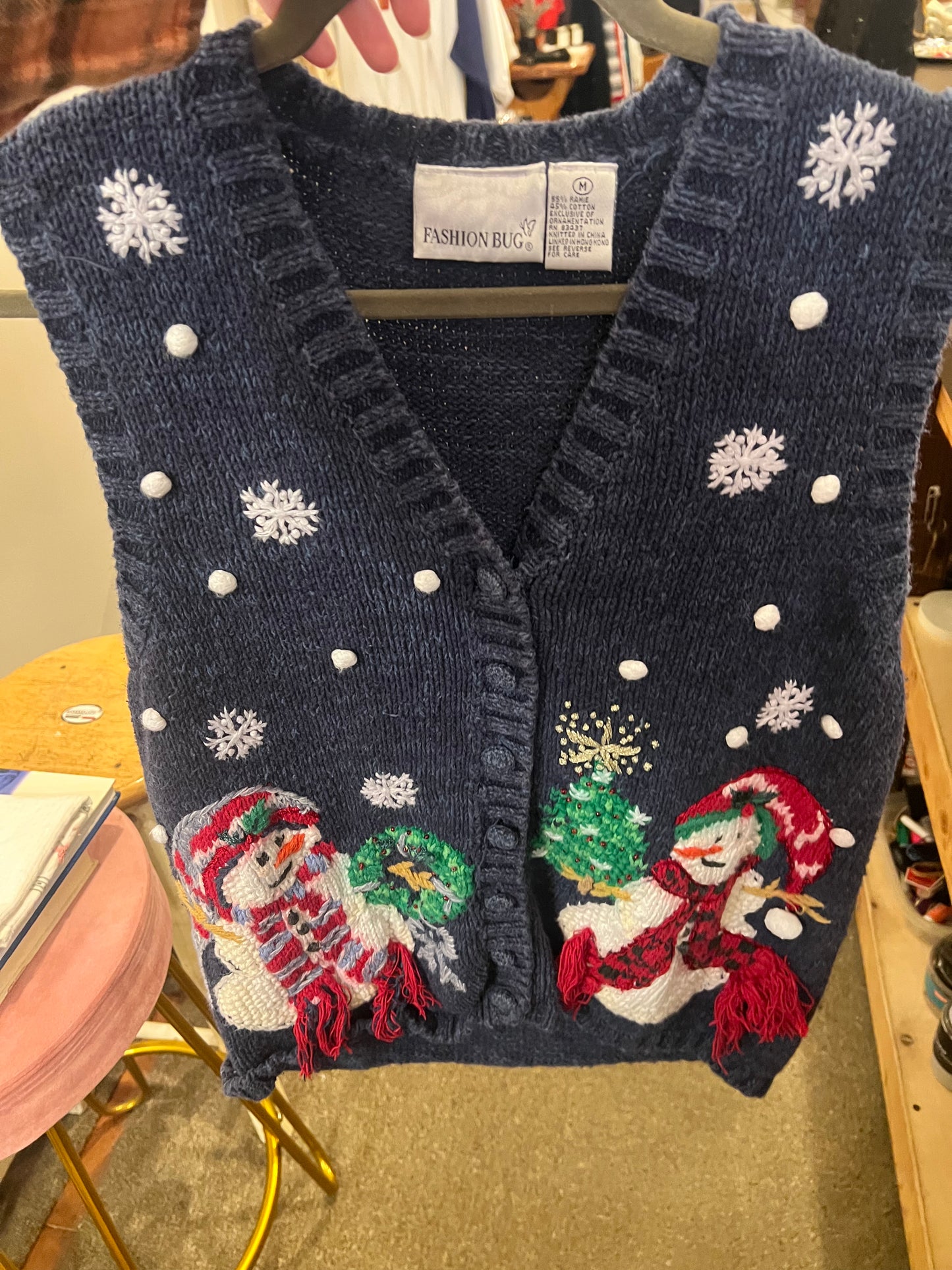 90s Fashion Bug Christmas Vest