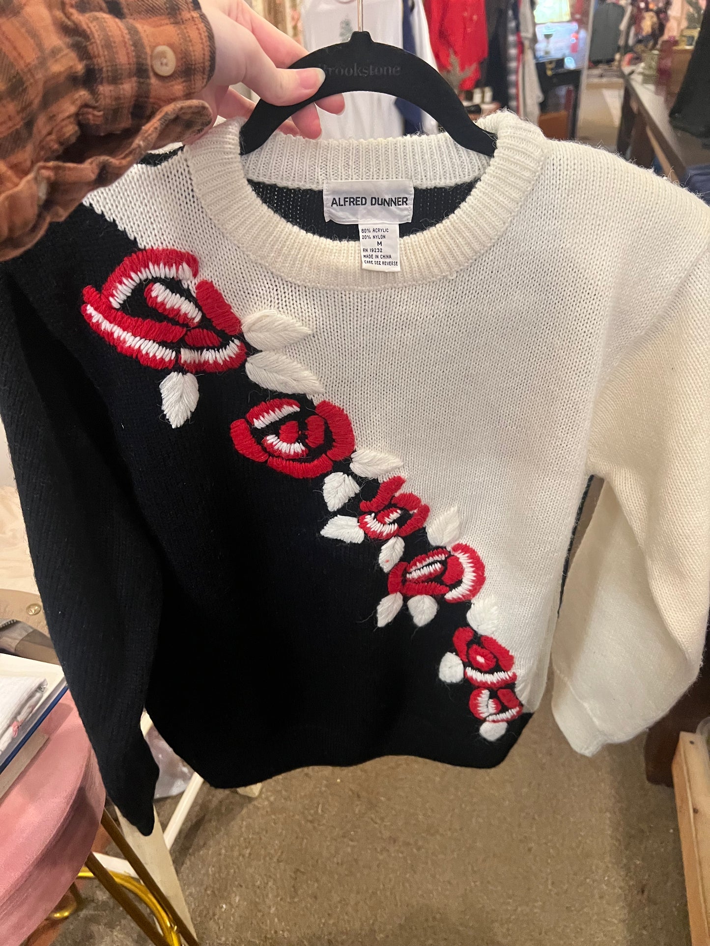 80s Alfred Dunner Rose Sweater