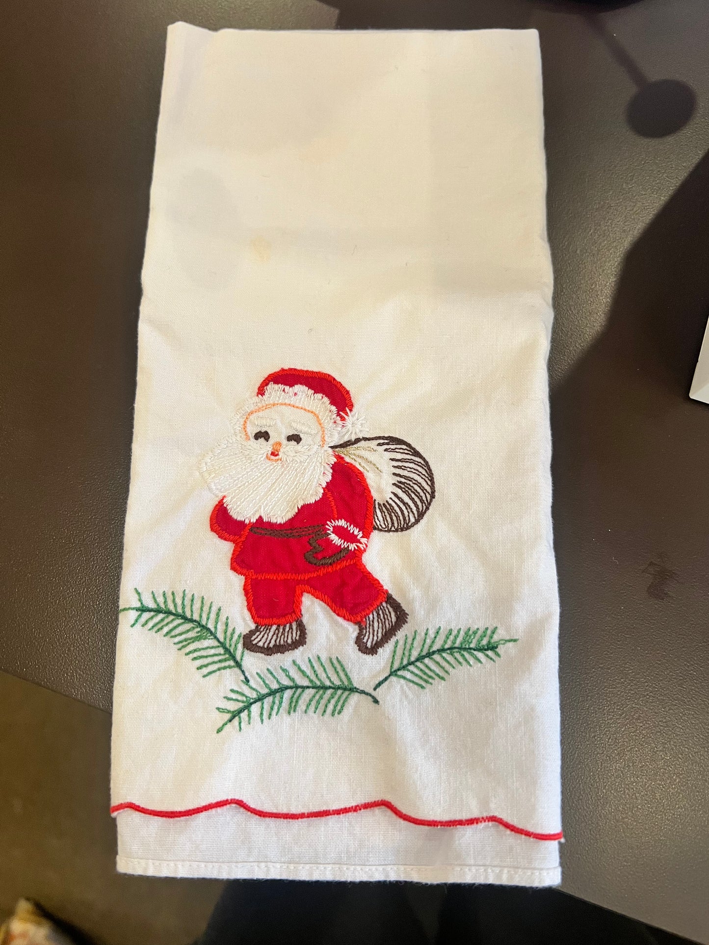 Vintage Santa Hand Towel