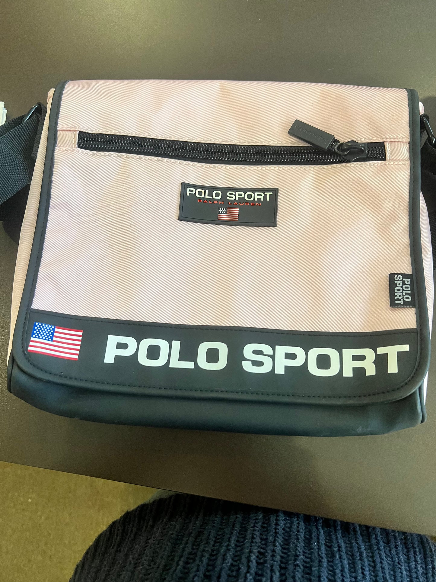 90s NWOT Polo Ralph Lauren Sport Messenger Bag