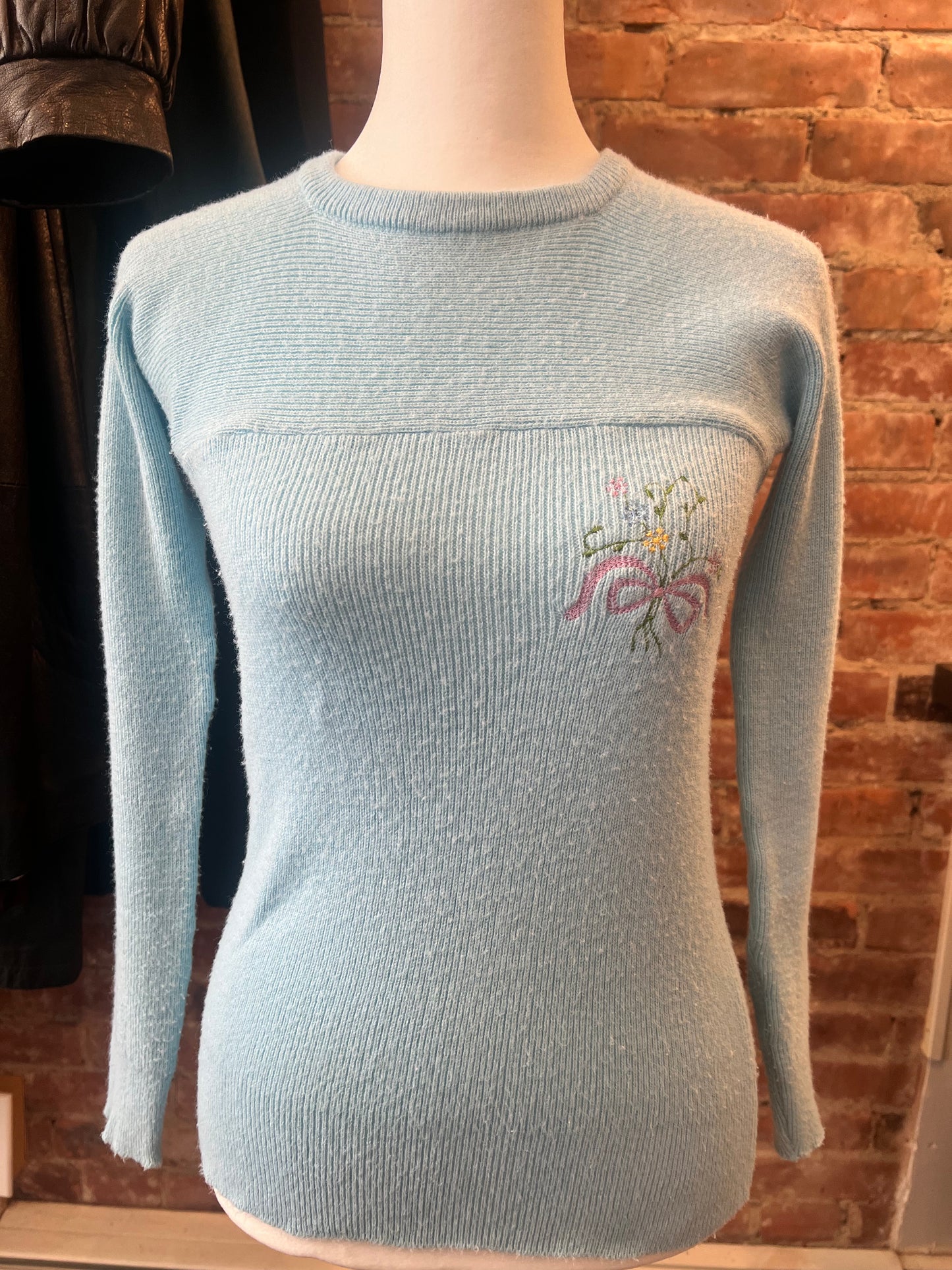 60s Embroidered Sweater