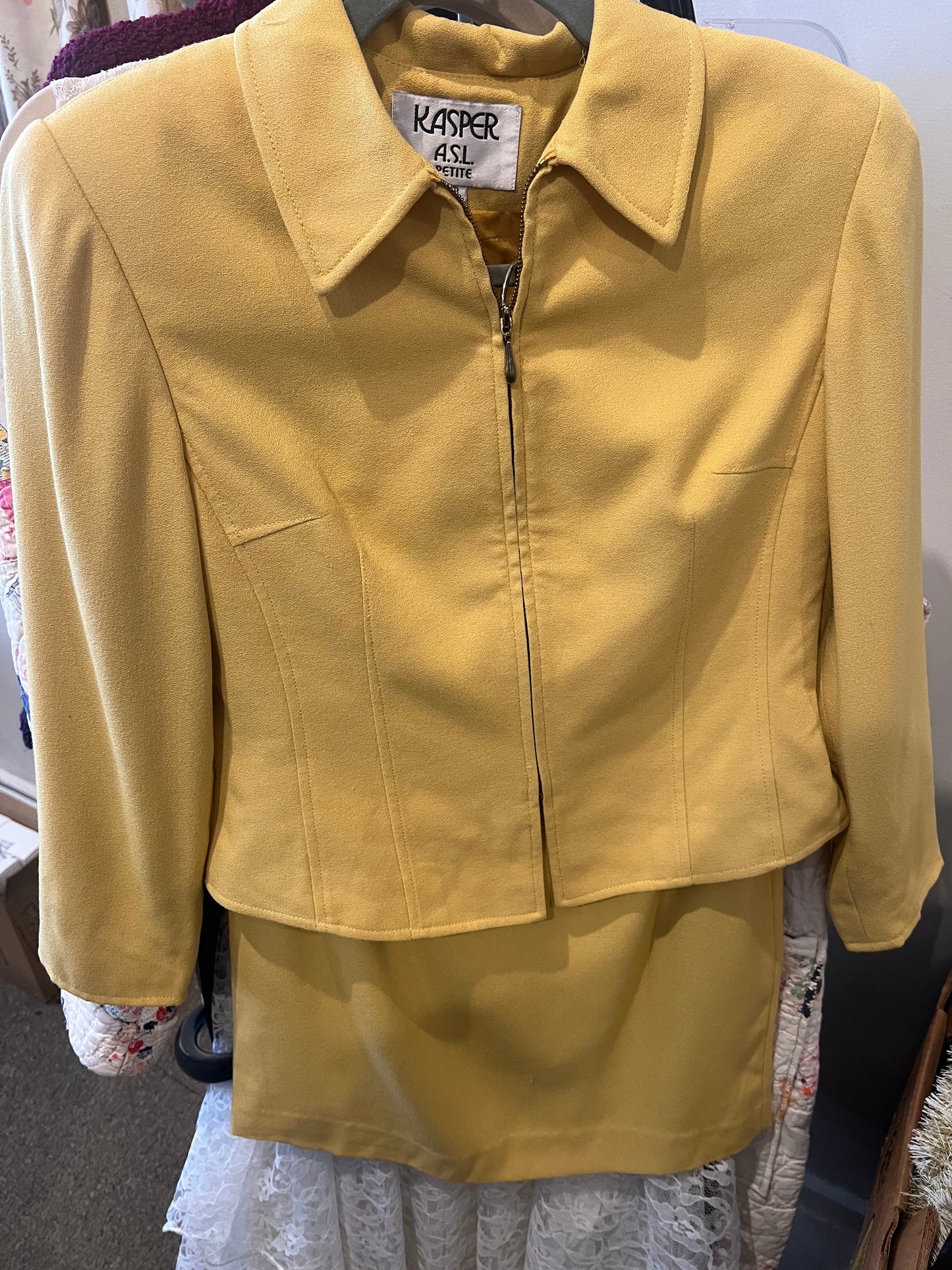 80s Kasper A.S.L Jacket & Skirt Set