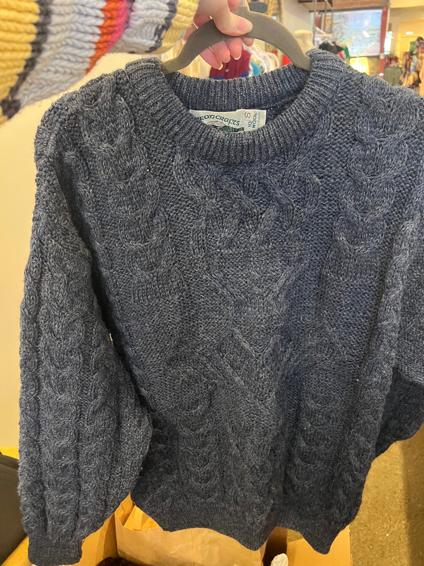 80s Aran Crafts Wool Sweater