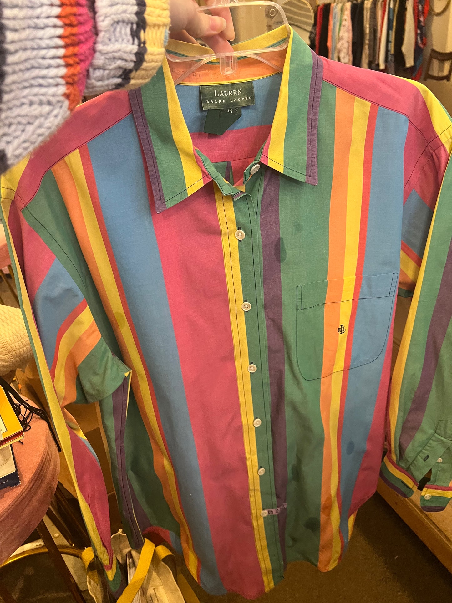 90s Lauren Ralph Lauren Colorful Button Down Shirt