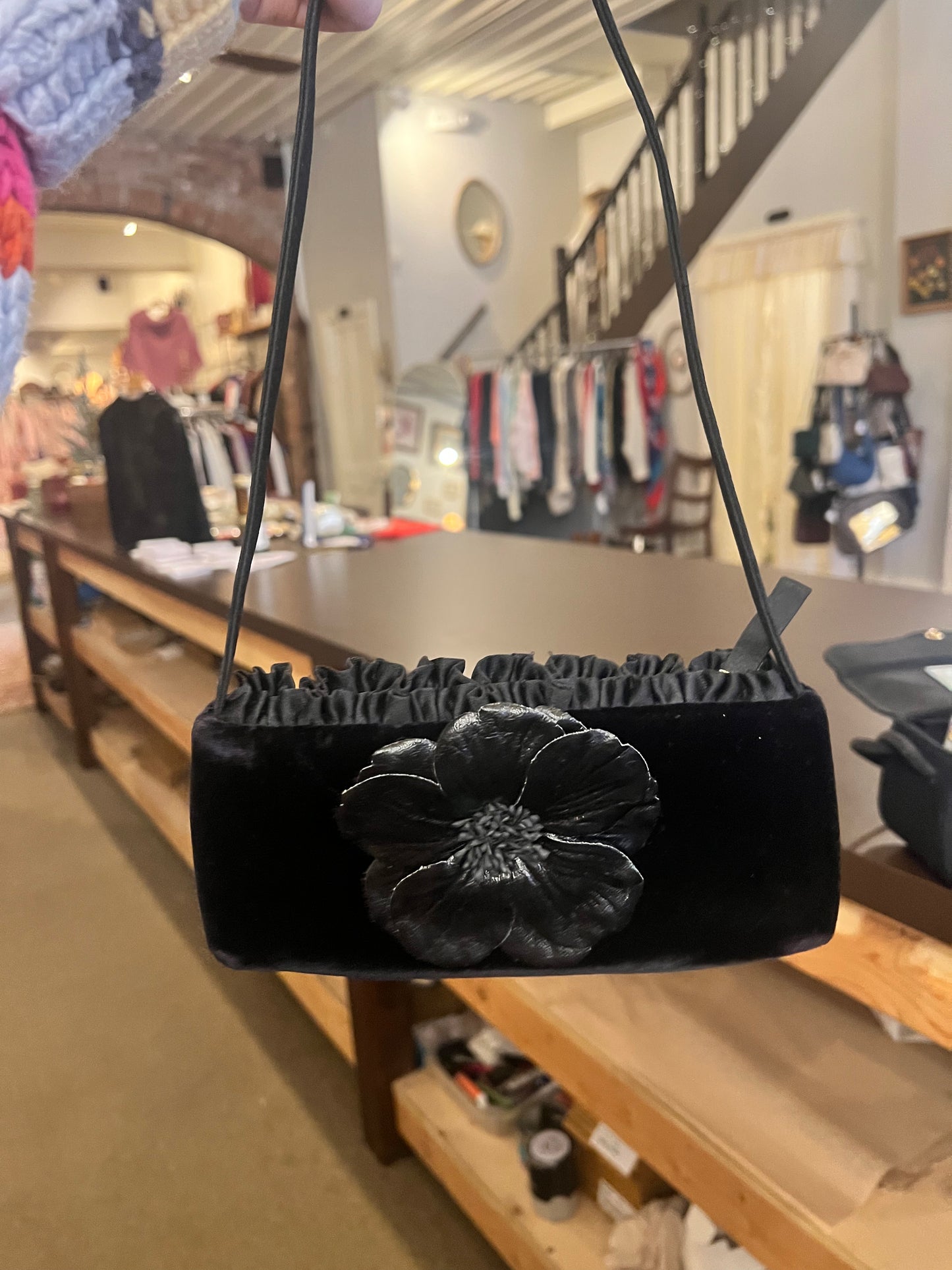 Vintage La Regale Velvet Flower Purse
