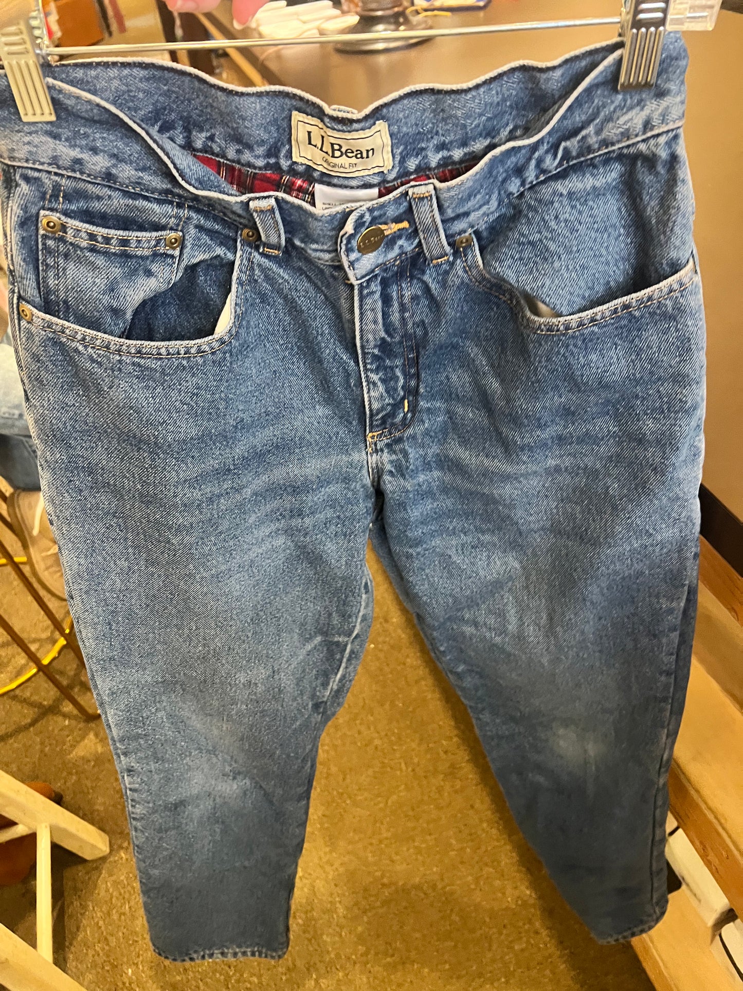 90s L.L. Bean Flannel Lined Jeans