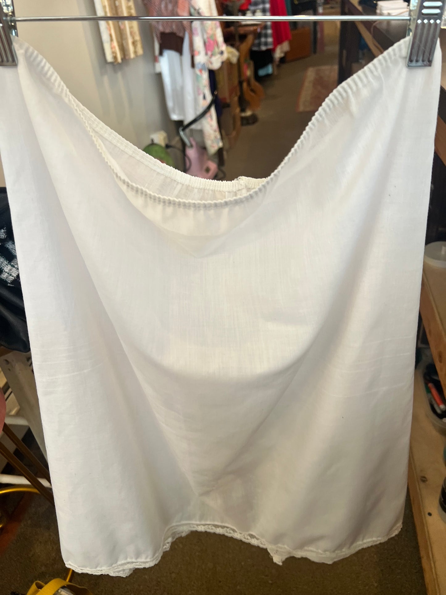 70s/80s Eyelet Detail Slip Skirt