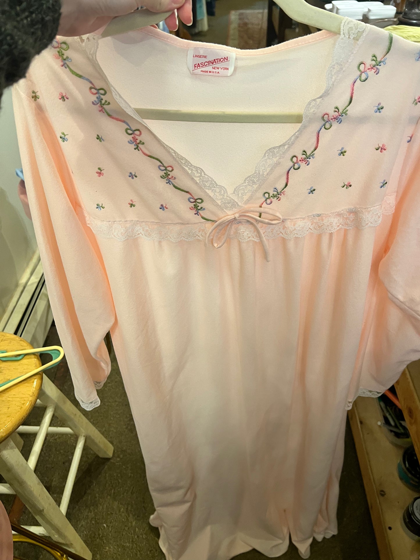 80s Lingerie Fascination New York Nightgown
