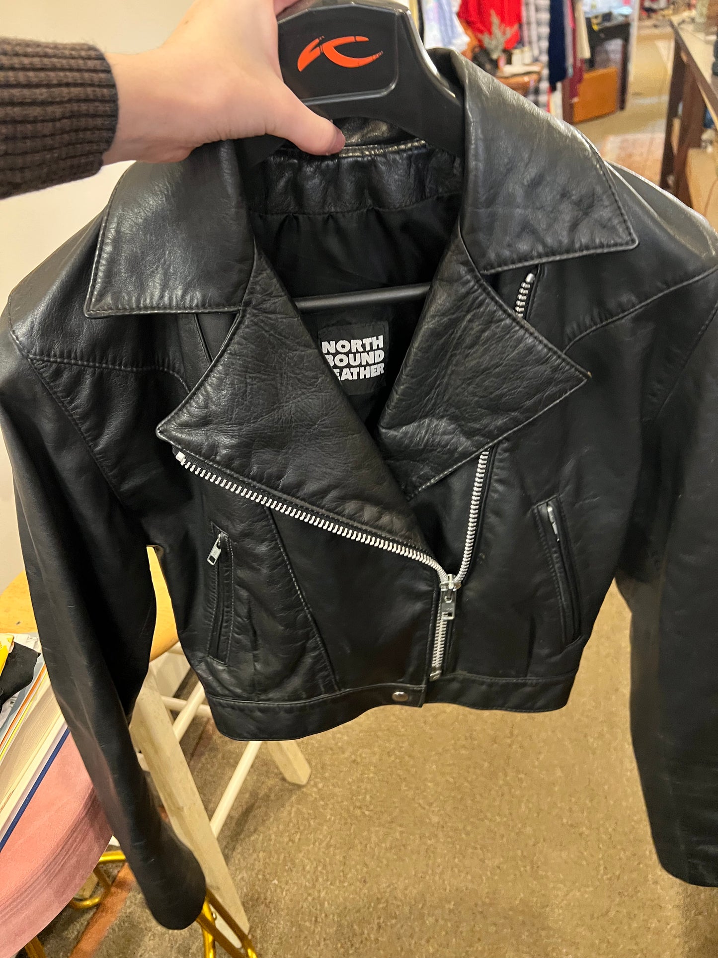 90s North Bound Leather Moto Jacket