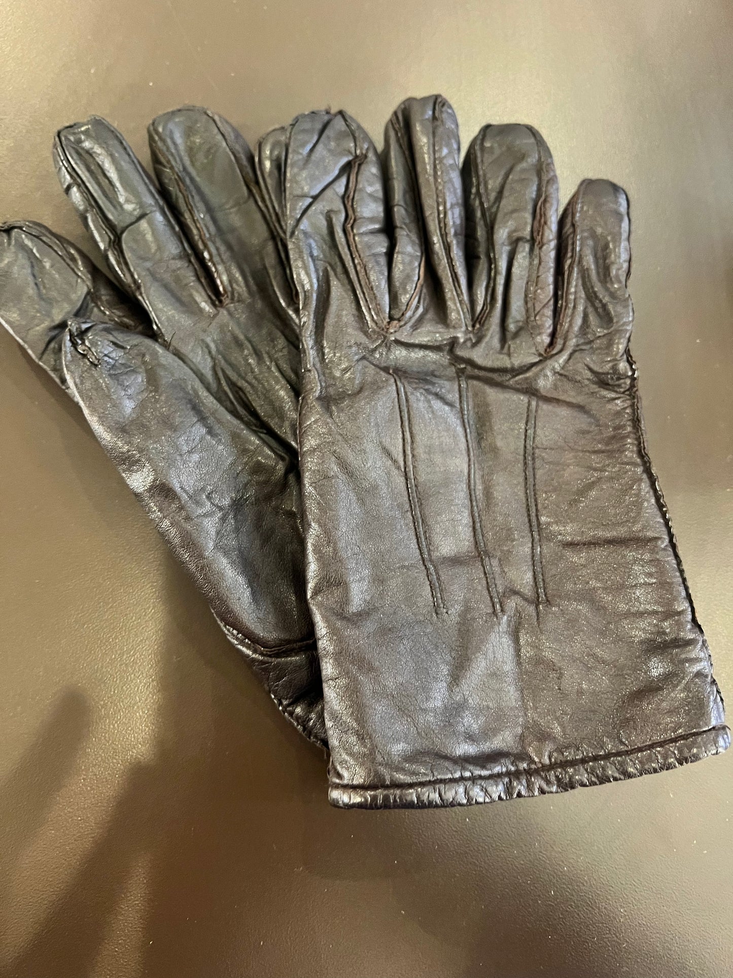 Vintage Genuine Leather Gloves