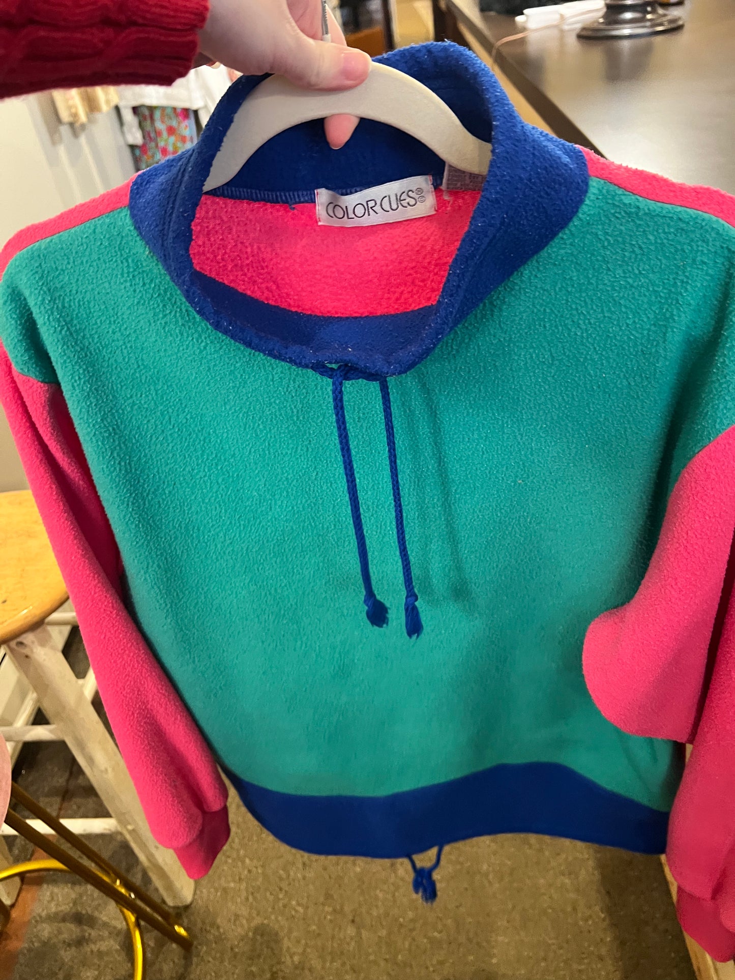 80s Color Cues Color Block Sweatshirt