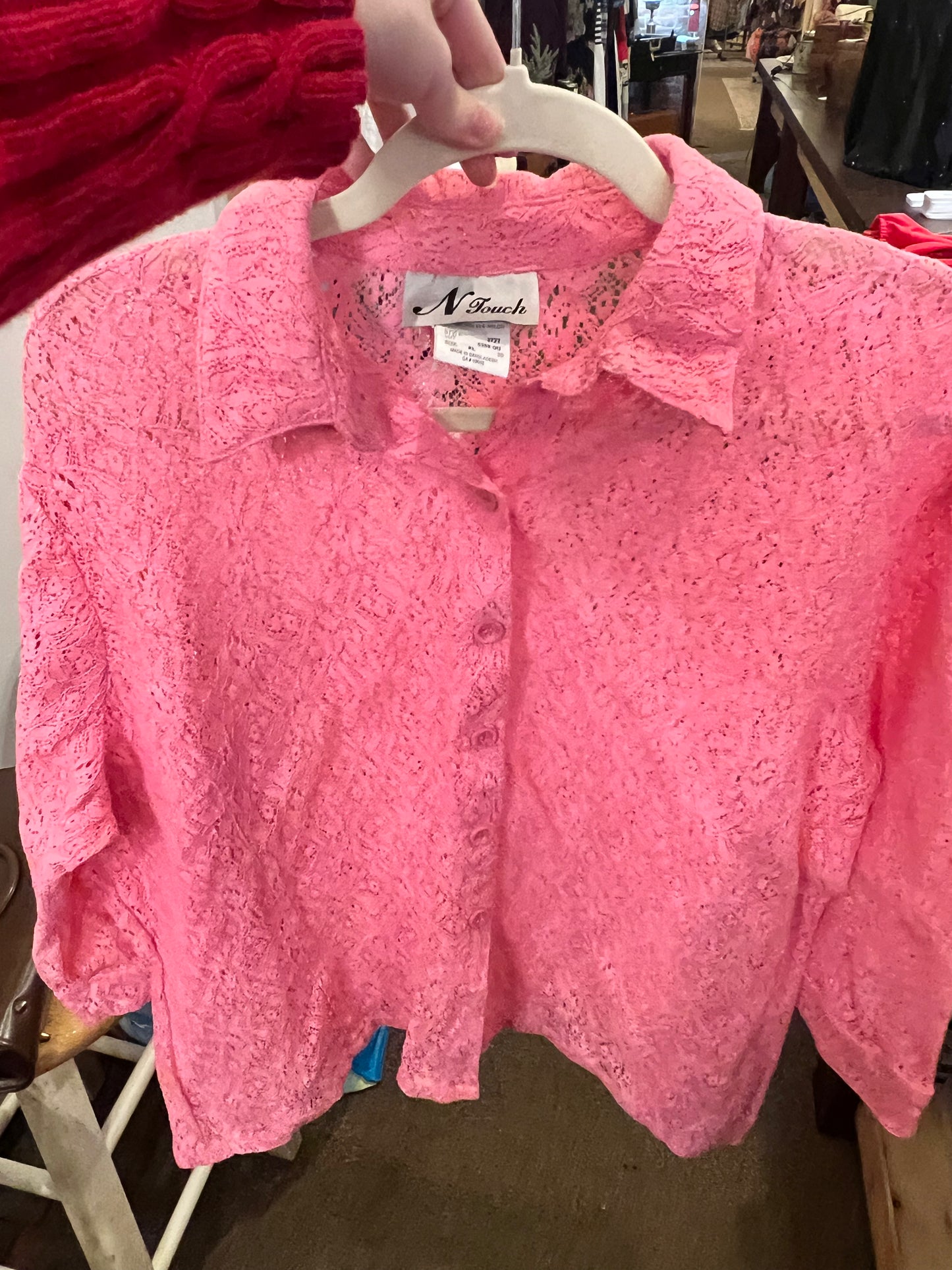 90s N Touch Lace Button Up Shirt