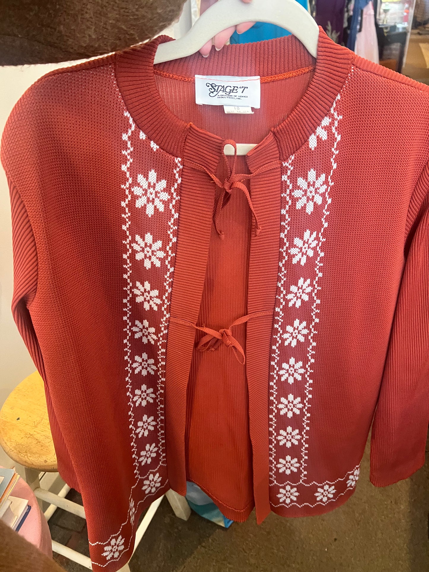 70s Stage '7' Tie Front Top
