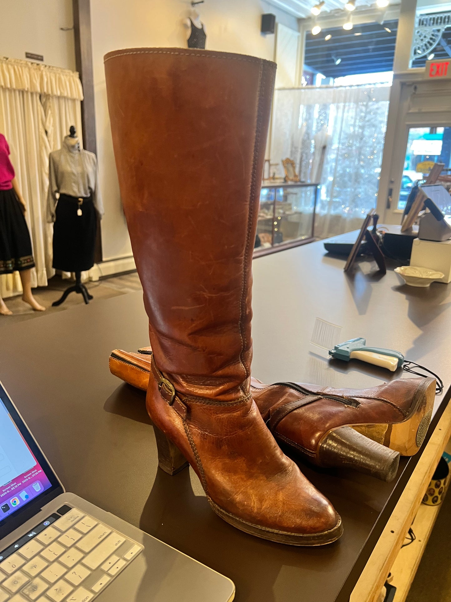 Vintage Made In Brasil Leather Boots