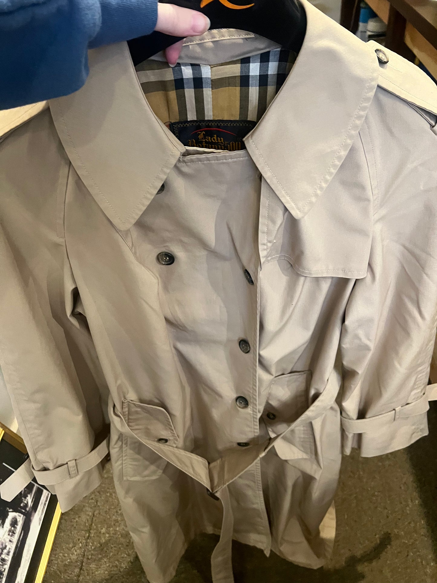 80s Lady Botany 500 Trench Coat