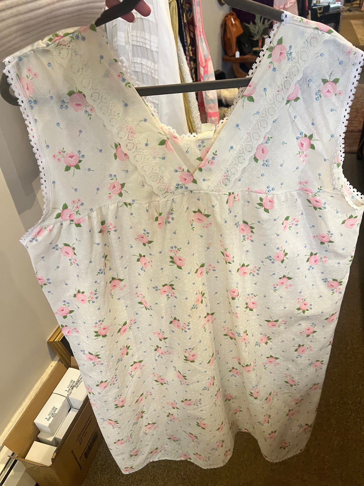 Floral & Lace Nightgown