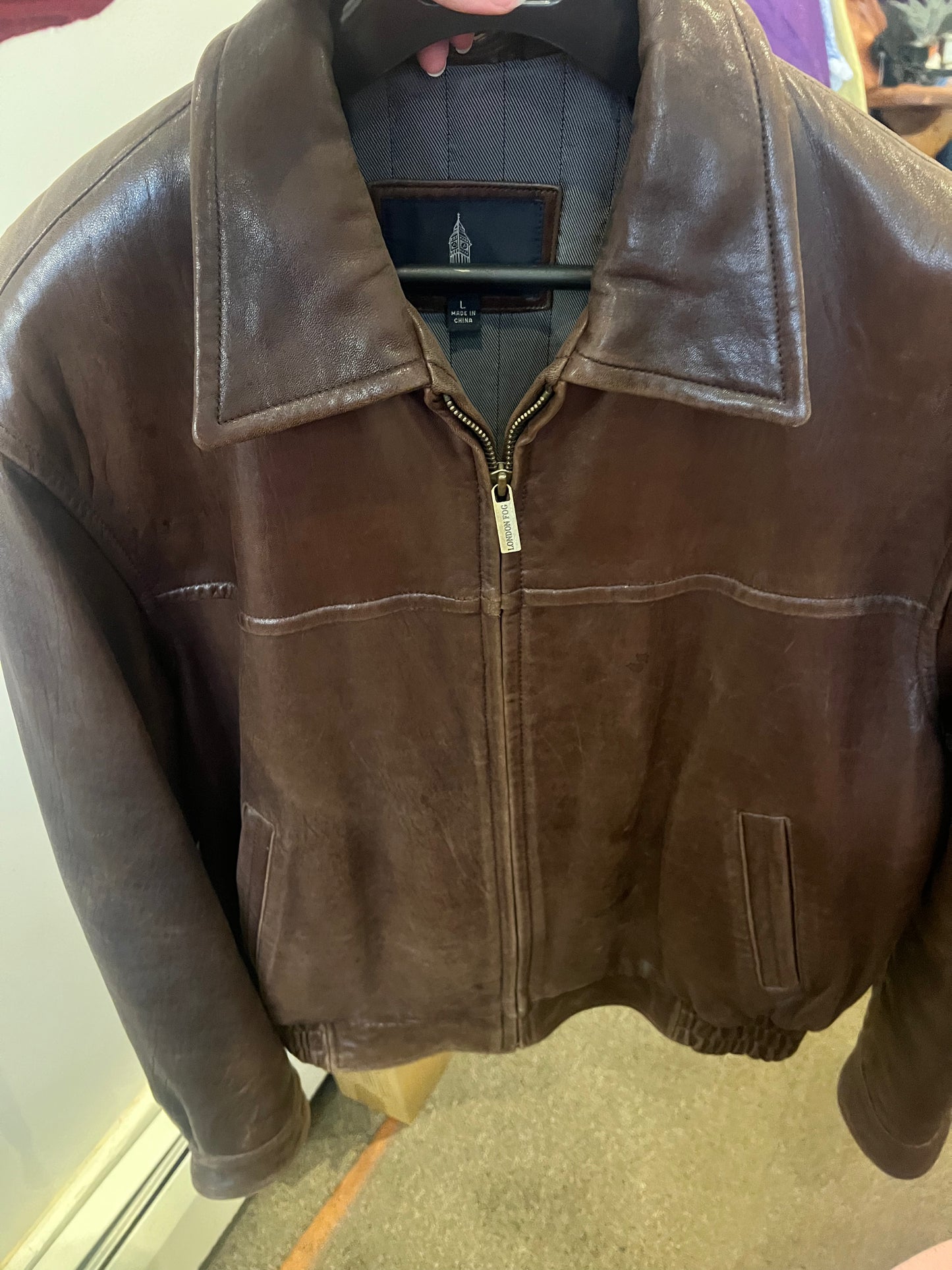 90s London Fog Leather Jacket