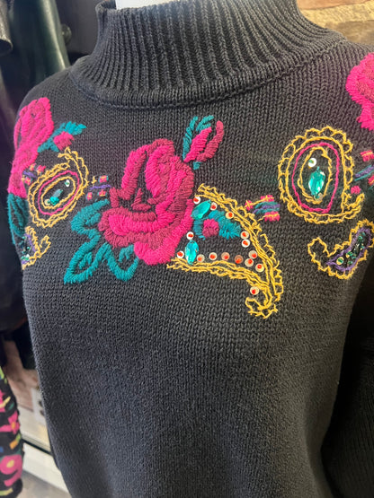 90s Stefano Embroidered Sweater