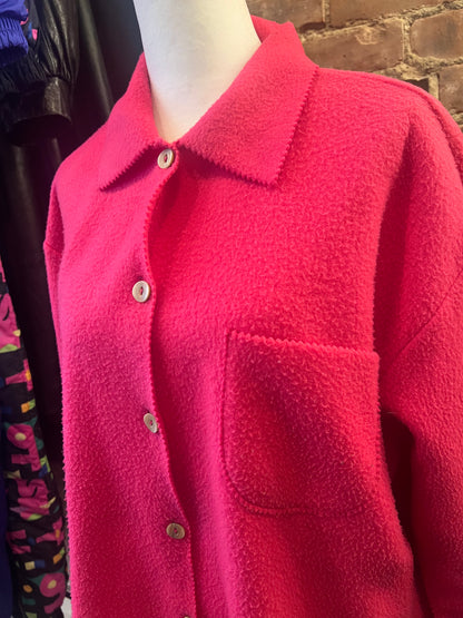 80s Avon Style Fuzzy Shacket